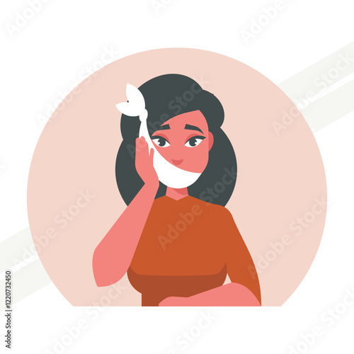 A girl with dental pain representing health and discomfort