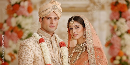 Bridal Couple in Traditiona...