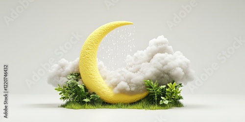 Crescent Moon Dreamscape: A...