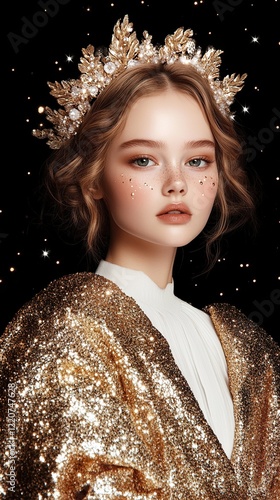 Celestial Beauty: A young w...