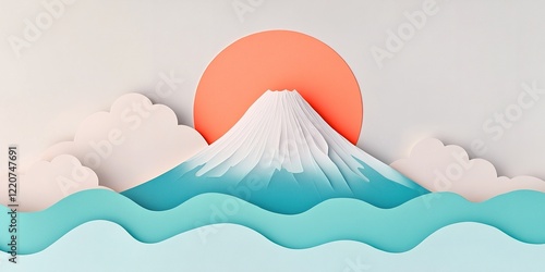 Paper Art Mount Fuji: A ser...