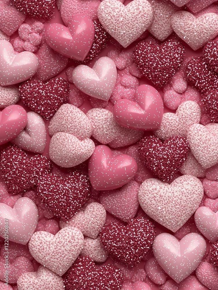 Obraz premium Valentine's day heart shaped cookies, perfect for romantic concepts, love and care