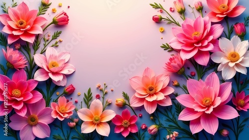 A postcard for International Women's Day on March 8. Spring flowers and neutral colors.