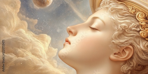 Celestial Seraph: A serene,...