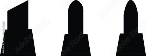 Marker nip icon set.Ink tool. Graphic Fountain marker, Marker for signing. Empty blank instrument with copy space for corporate branding or ads, isolated on transparent.icon vector illustration.