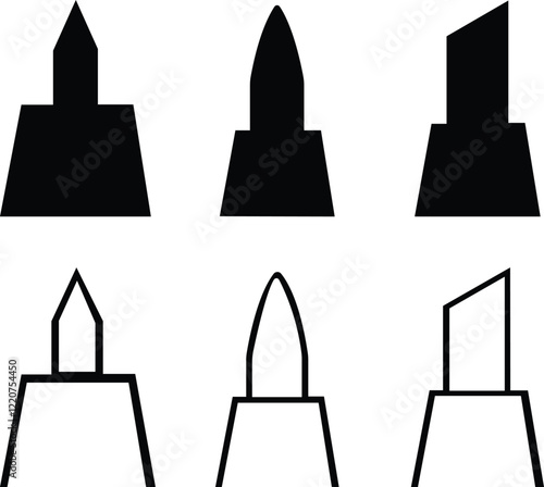 Marker nip icon set.Ink tool. Graphic Fountain marker, Marker for signing. Empty blank instrument with copy space for corporate branding or ads, isolated on transparent.icon vector illustration.