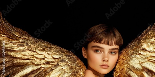 Golden Angel Wings: A young...