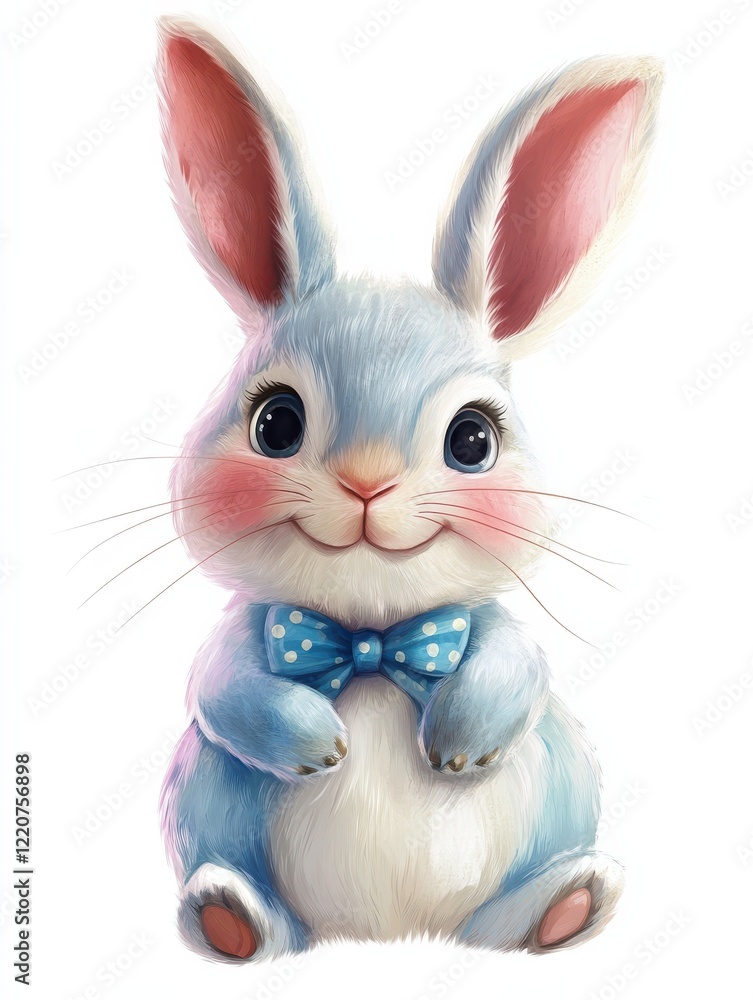 Obraz premium cute watercolor easter bunny