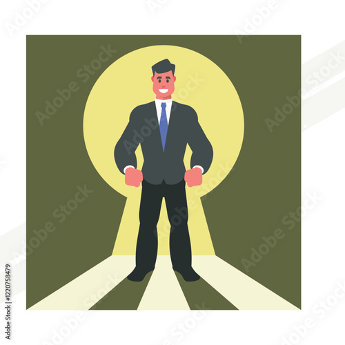 A key business person representing leadership and importance