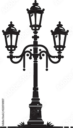 lamp design with silhouette victor style.