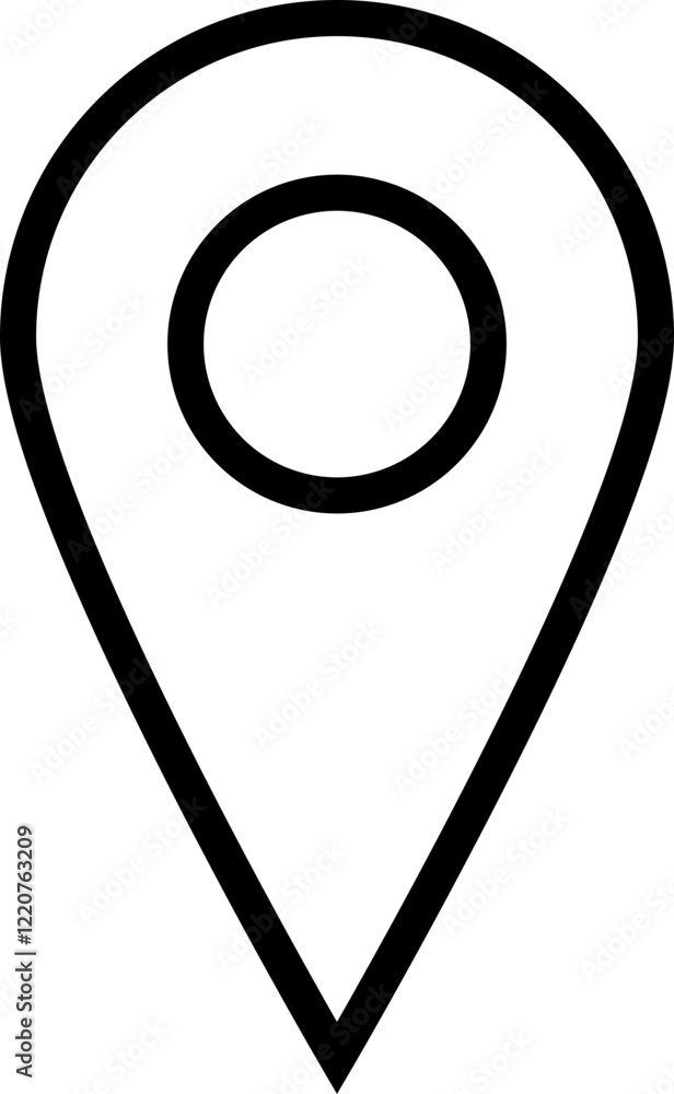 Ícones de Localização Modernos e Minimalistas – Conjunto Vetorial Versátil para Mapas e Navegação, Modern and Minimalist Location Icons – Versatile Vector Set for Maps and Navigation