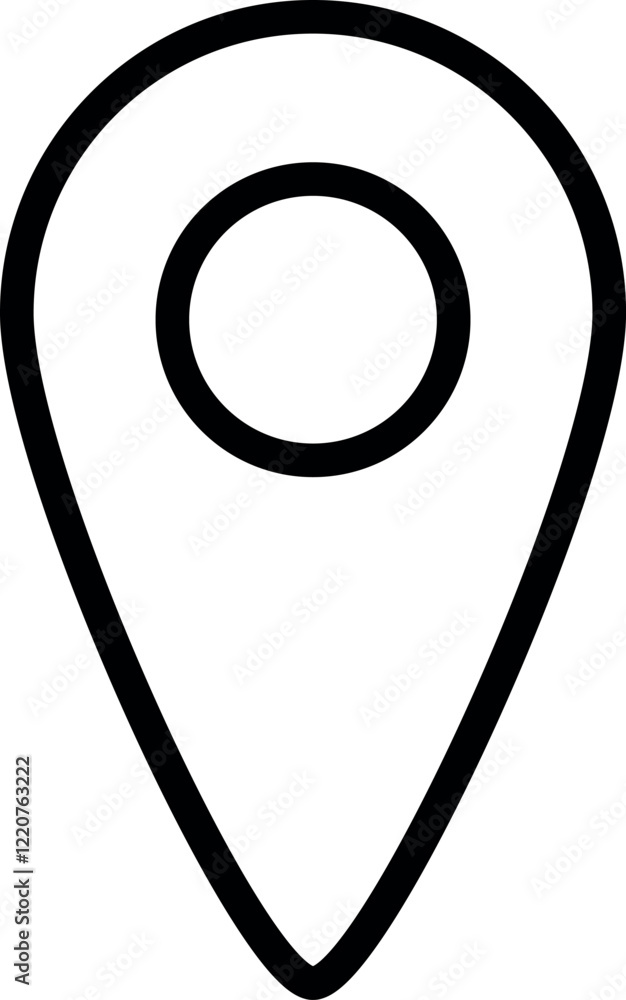 Ícones de Localização Modernos e Minimalistas – Conjunto Vetorial Versátil para Mapas e Navegação, Modern and Minimalist Location Icons – Versatile Vector Set for Maps and Navigation