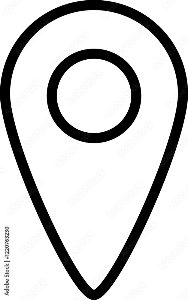 Ícones de Localização Modernos e Minimalistas – Conjunto Vetorial Versátil para Mapas e Navegação, Modern and Minimalist Location Icons – Versatile Vector Set for Maps and Navigation