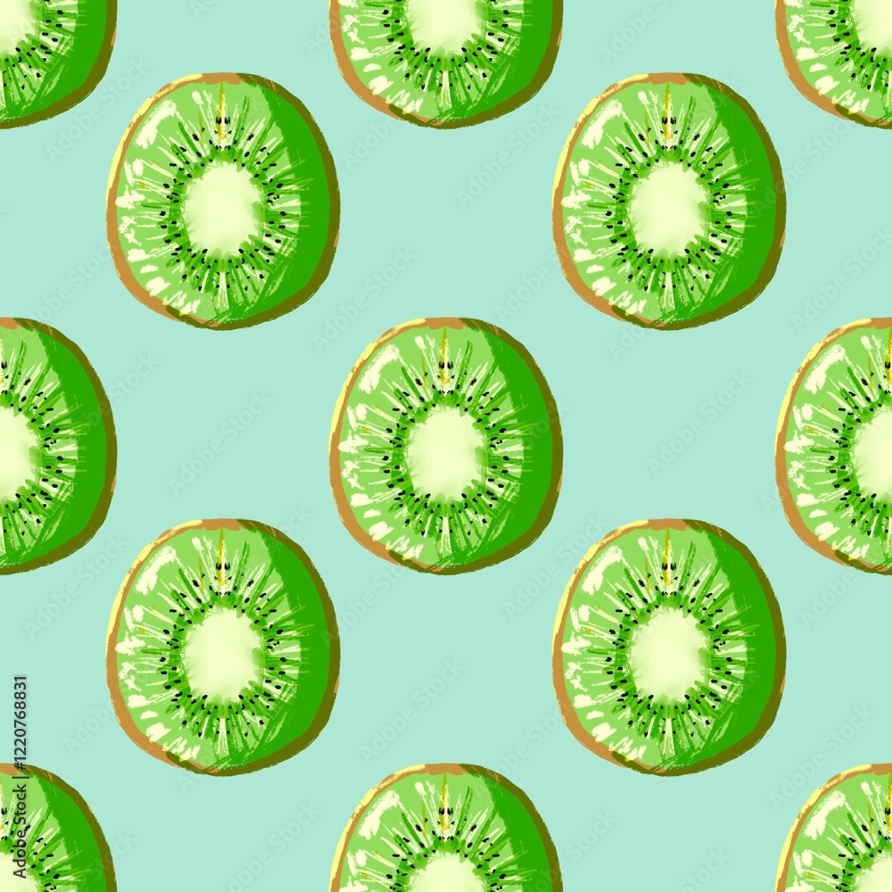 Fototapeta premium abstract fruit seamless pattern hand drawn for background or print