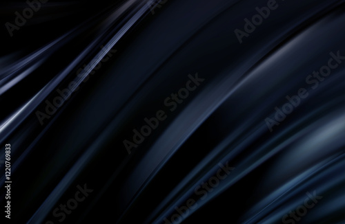 Elegant Abstract Black and Blue Background With Modern Flowing Design
