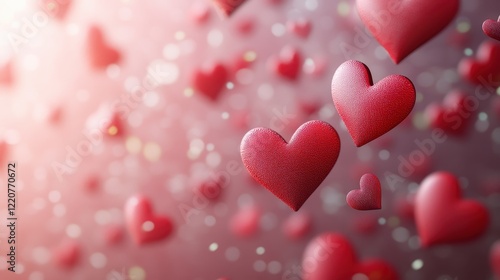 Romantic heart background for valentine's day greeting cards and designs