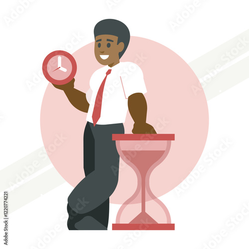A man holding a watch in his hand representing time and punctuality