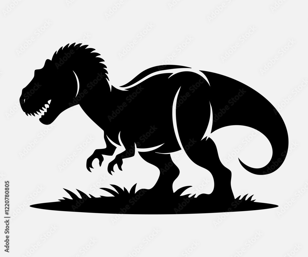 Dinosaur Silhouette Vector Illustration Dinosaur Silhouette Vector Illustration