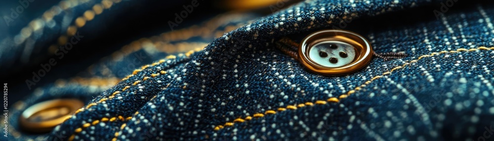 A close-up of stitching on a tailored blazer, highlighting craftsmanship A close-up of stitching on a tailored blazer, highlighting craftsmanship