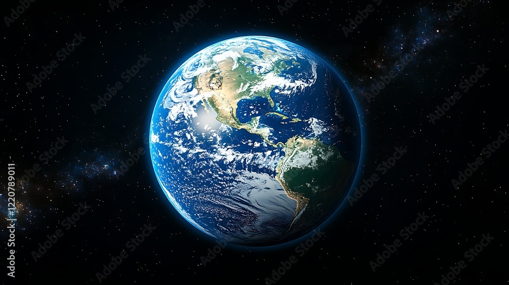 A highly detailed and accurate photo of the Earth planet A highly detailed and accurate photo of the Earth planet
