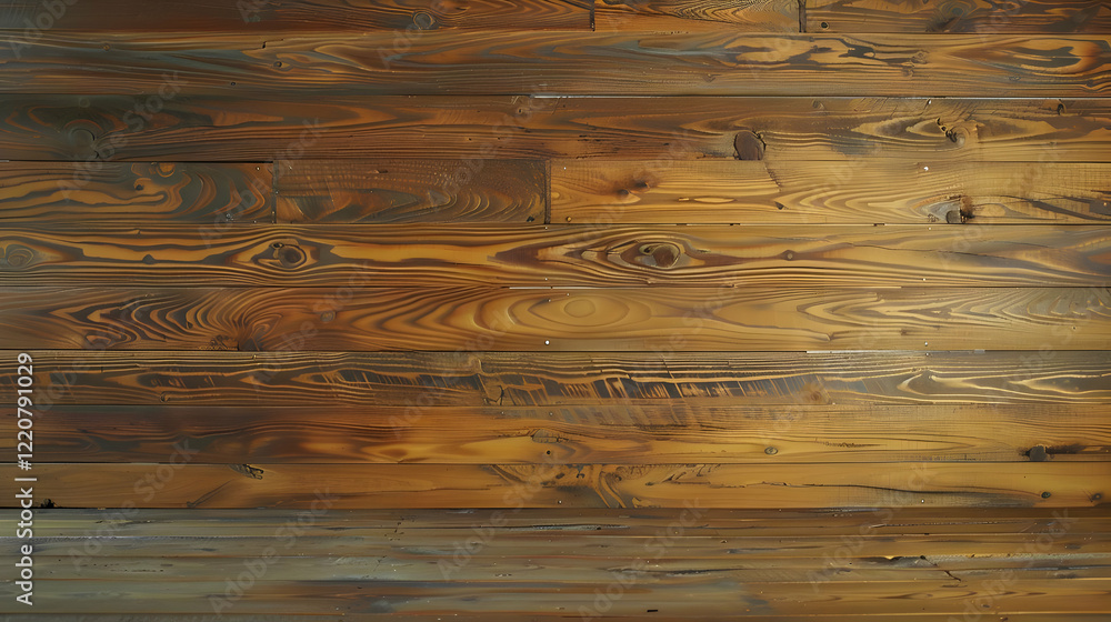 Fototapeta premium A close-up view of a textured wooden wall showcasing natural patterns and colors.
