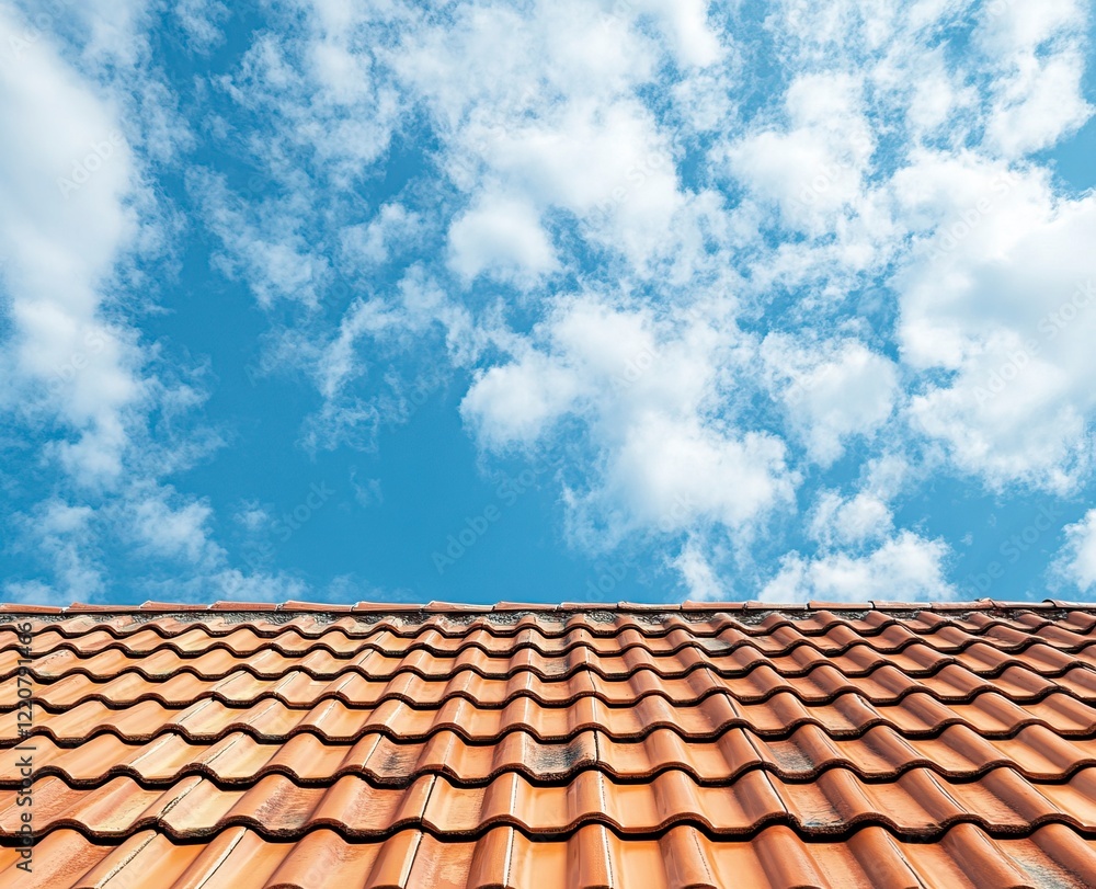 Blue sky with white clouds and red tile roof top view background, copy space concept. Stock photo with 2/3 space for text. --ar 16:13 --v 6.1 Job ID: 7ac8a7fe-a9a5-4e70-af5b-32e6f7160e13 Blue sky with white clouds and red tile roof top view background, copy space concept. Stock photo with 2/3 space for text. --ar 16:13 --v 6.1 Job ID: 7ac8a7fe-a9a5-4e70-af5b-32e6f7160e13