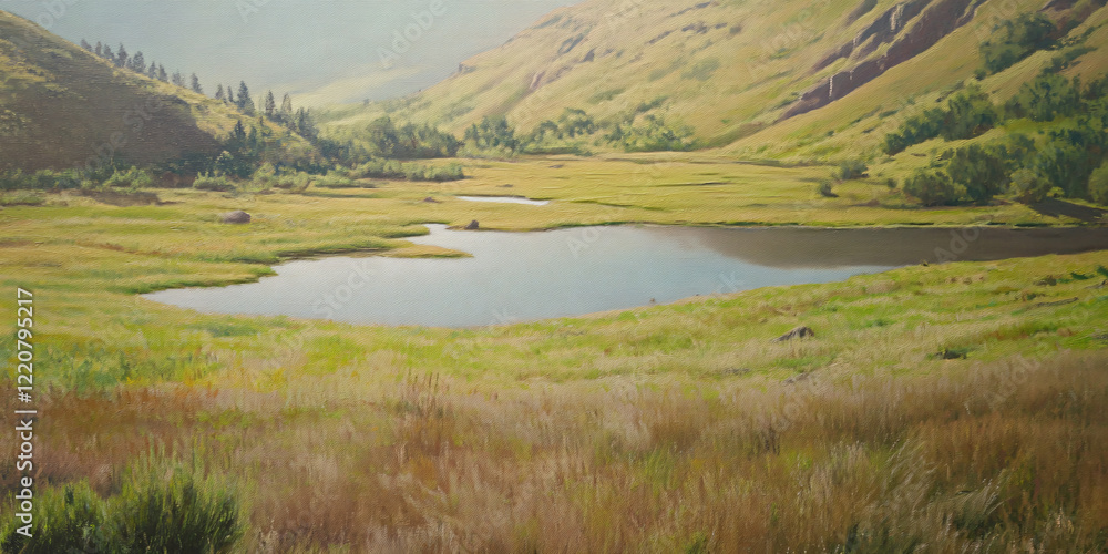 Obraz premium Landscapes, valleys