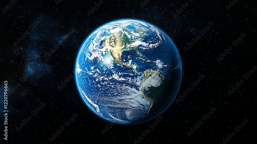 A highly detailed and accurate photo of the Earth planet A highly detailed and accurate photo of the Earth planet