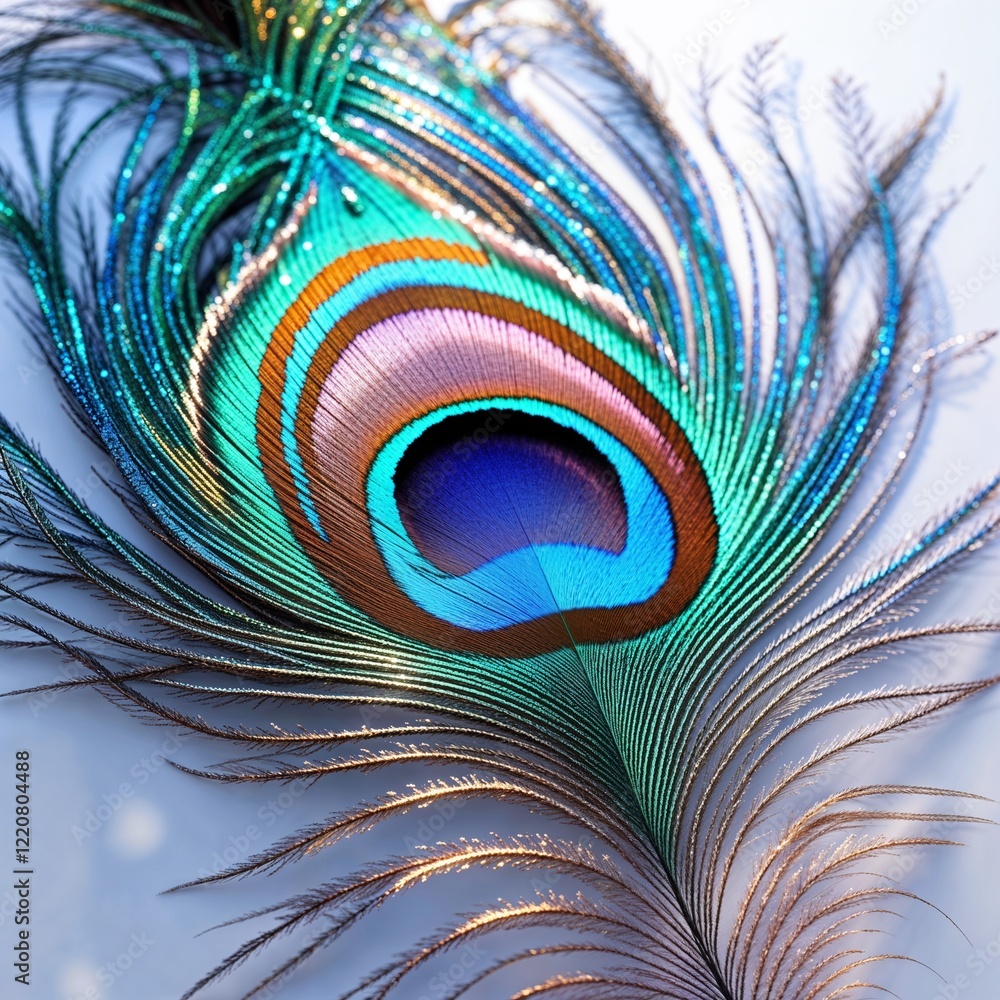 Obraz premium peacock feather background