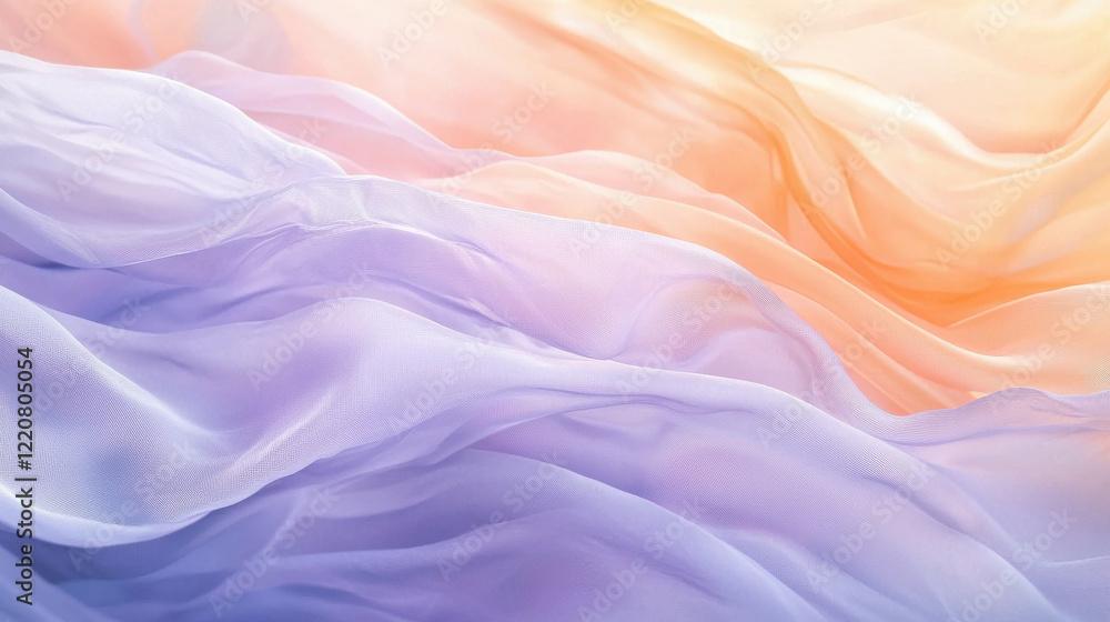 Obraz premium Abstract Fluid Gradient Waves with Pastel Hues for Background or Textures in Design