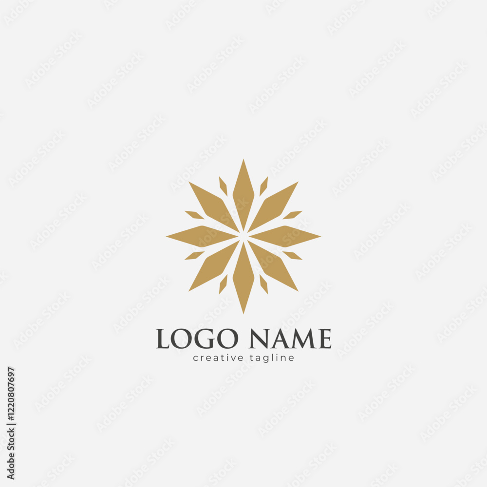 Fototapeta premium Abstract Flower Symbol, nature, leaf, flower logo fully editable vector template