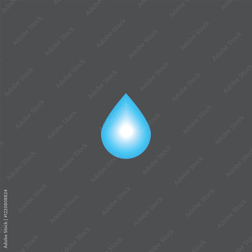 Fototapeta premium Water drop logo fully editable vector template