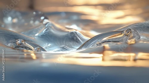 Dynamic Water Surface with Soft Reflections and Shimming Waves