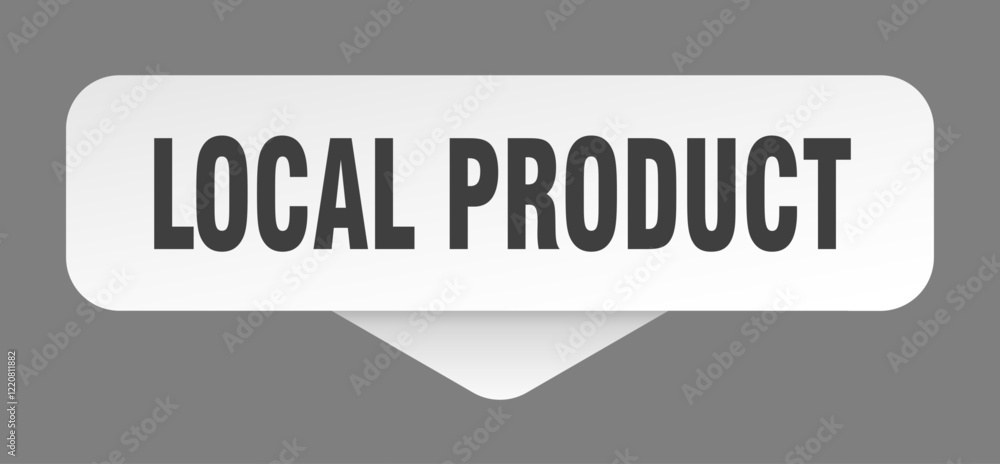local product sticker. local product sign isolated on gray background local product sticker. local product sign isolated on gray background