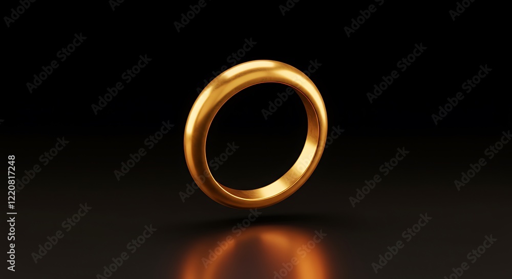 Gold Ring 3d Render Elegant Jewelry Design Gold Ring 3d Render Elegant Jewelry Design