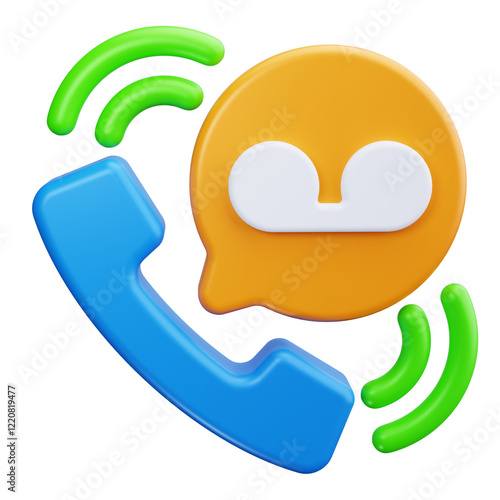 voicemail 3d render icons photo