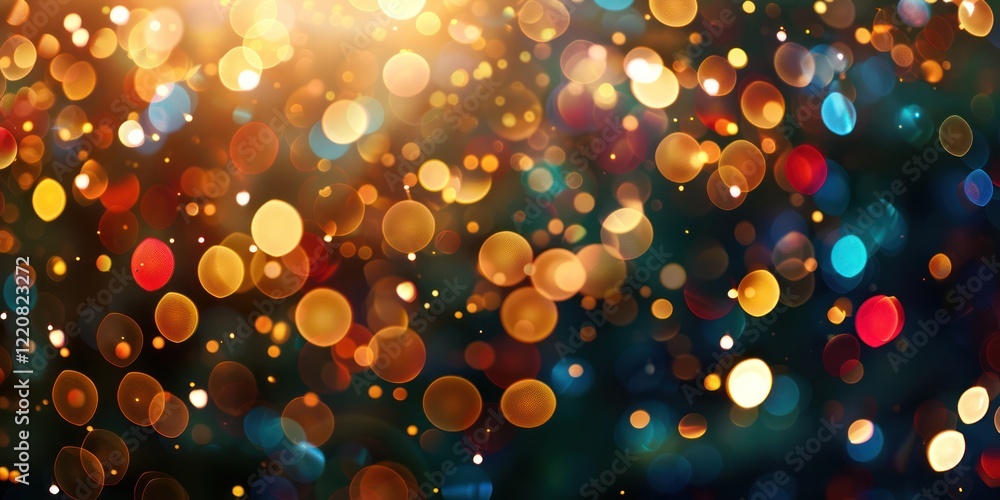 festive abstract on black background bokeh lighting on dark night festive abstract on black background bokeh lighting on dark night