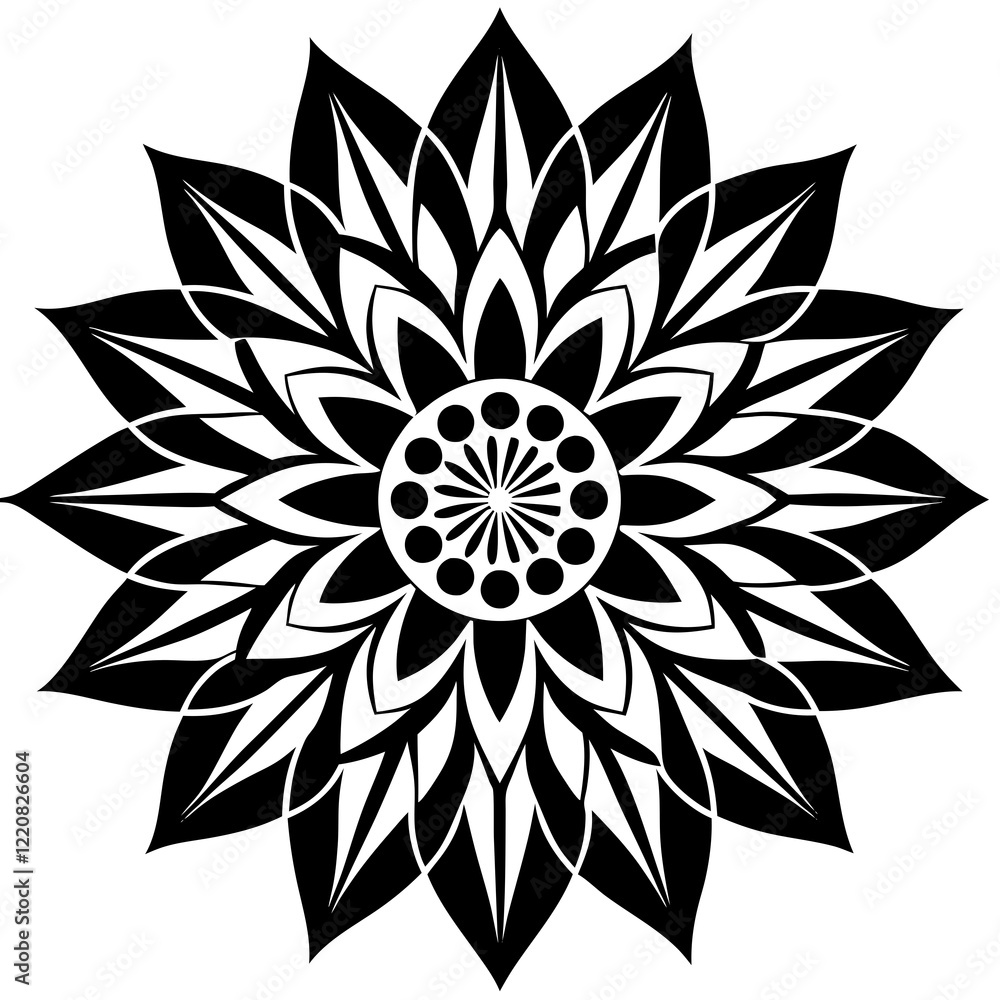 Floral Mandala Vector Design Floral Mandala Vector Design