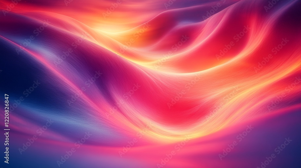 Abstract Neon Waves of Pink and Purple Abstract Neon Waves of Pink and Purple