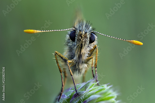 Die Dickkopffalter von vorne.