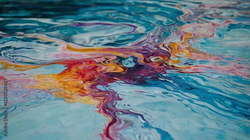 abstract painting on water abstract painting on water