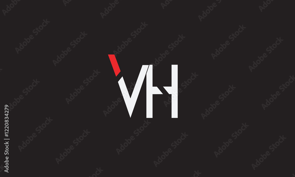 VH, HV, V , H , Abstract Letters Logo Monogram VH, HV, V , H , Abstract Letters Logo Monogram