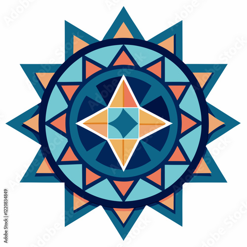 Geometric Mandala Vector Design photo