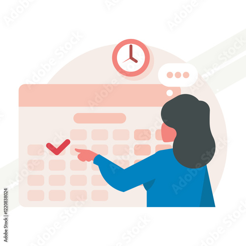 Pregnancy planning concept illustration