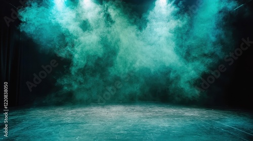 Atmospheric Stage Colorful Fog Dramatic Lighting photo