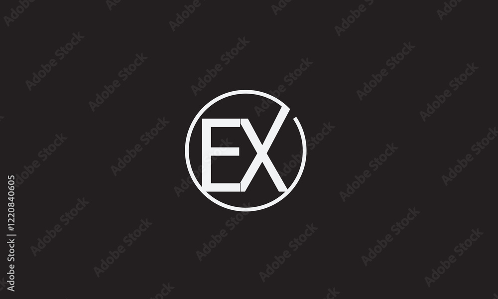 EX, XE, E , X , Abstract Letters Logo Monogram EX, XE, E , X , Abstract Letters Logo Monogram
