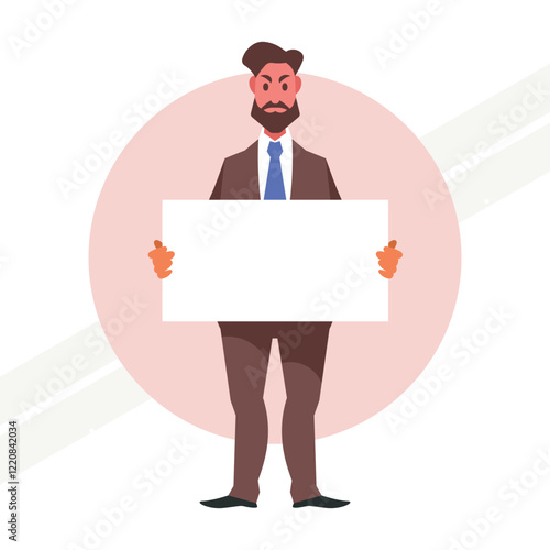 Protesting activist holding a placard