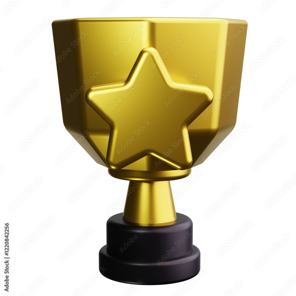 Trophy 3d render icons Trophy 3d render icons