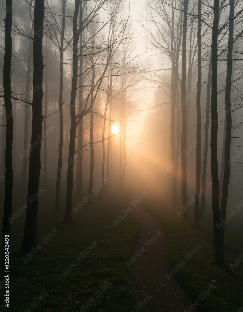 Fototapeta premium sunrise in the forest
