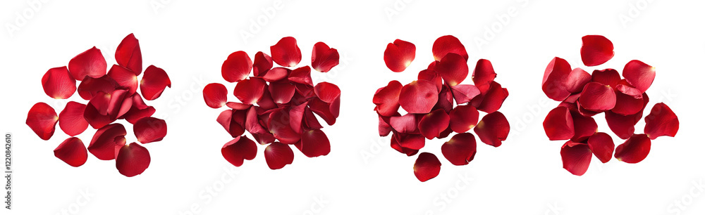 Elegant arrangement of red rose petals on a black background Elegant arrangement of red rose petals on a black background